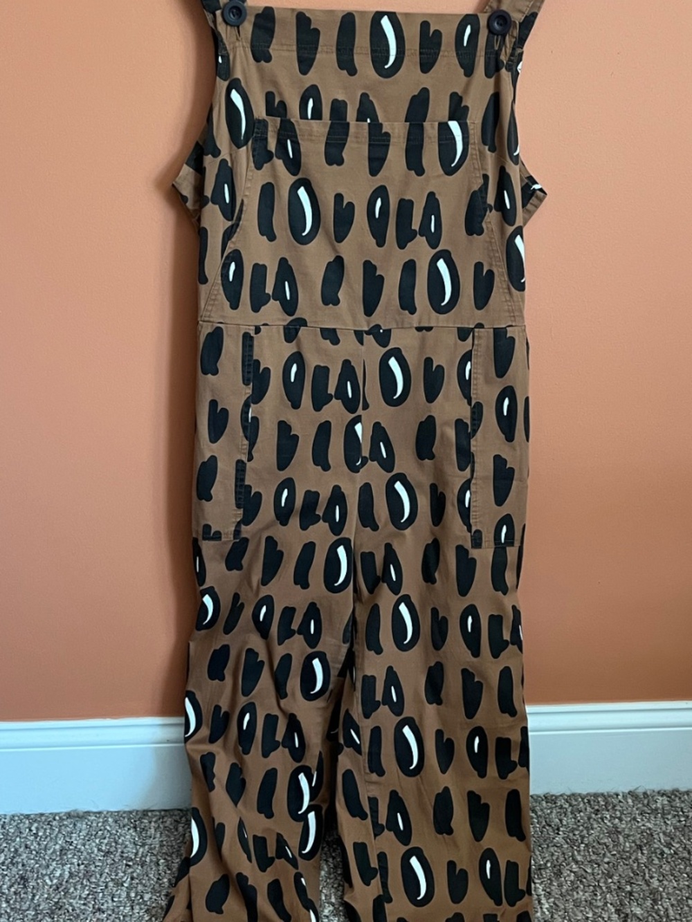 Nooworks Leopard Animal Print Sleeveless Square Neck Jumpsuit Size XL - Picture 2 of 9